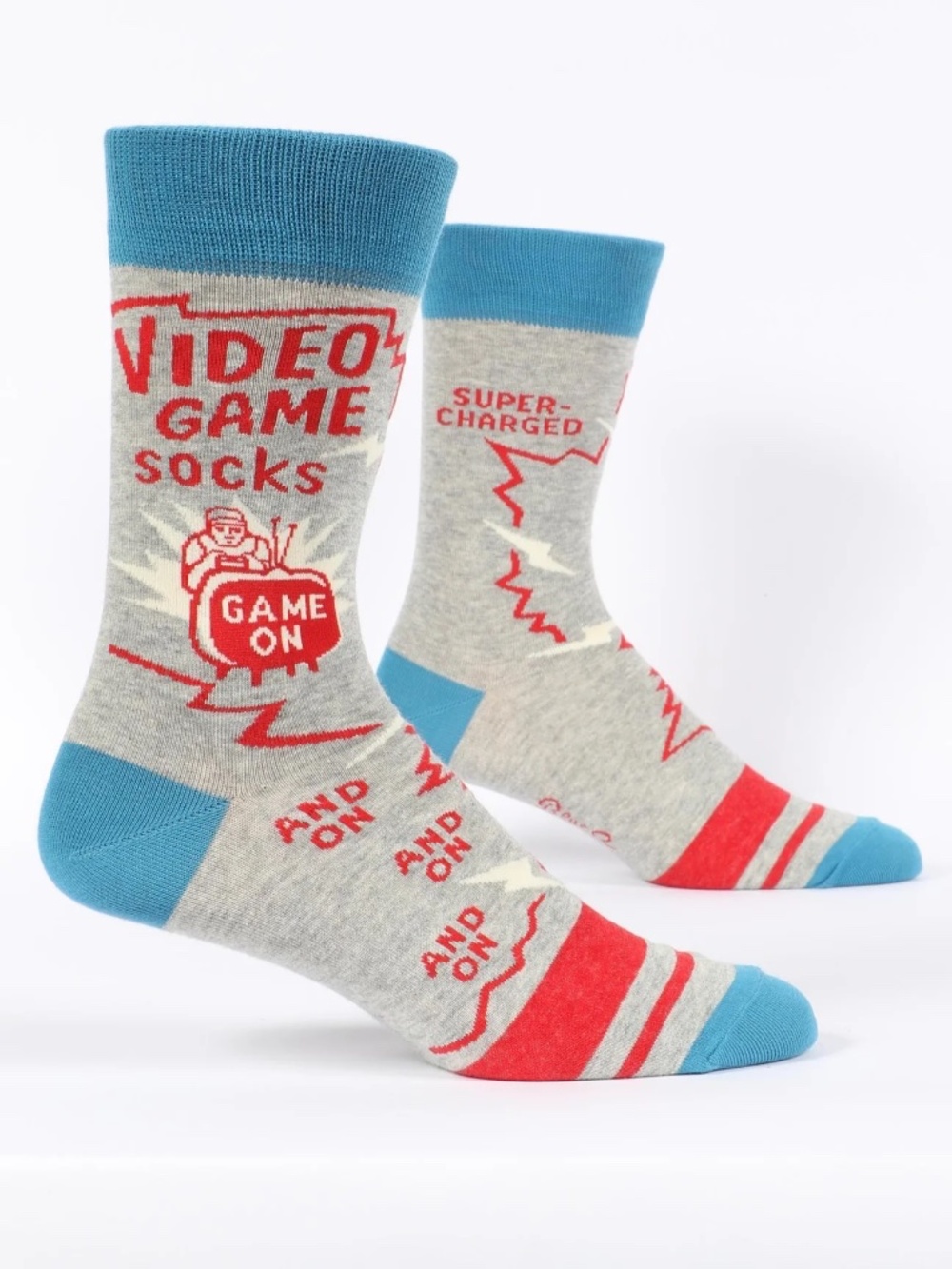 NWT Blue Q Men's Video Game Socks